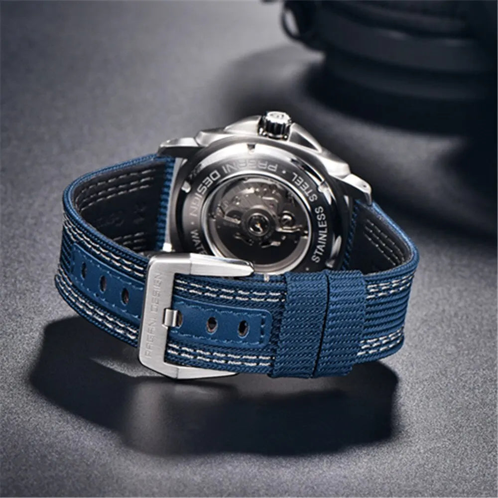 Relógio Pagani moda safira 200m à prova água automático timecode