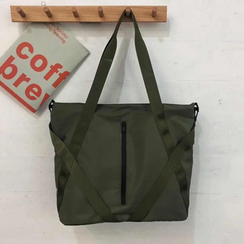 Bolsa tote casual masculina, bolsa grande fashion para homens, grande capacidade, bolsa transversal, adequada para viagem de curta distância, bolsa de ombro nova