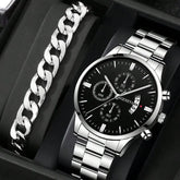 Relógio Deyros de Luxo Calendário Quartzo Pulseira