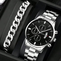 Relógio Deyros de Luxo Calendário Quartzo Pulseira