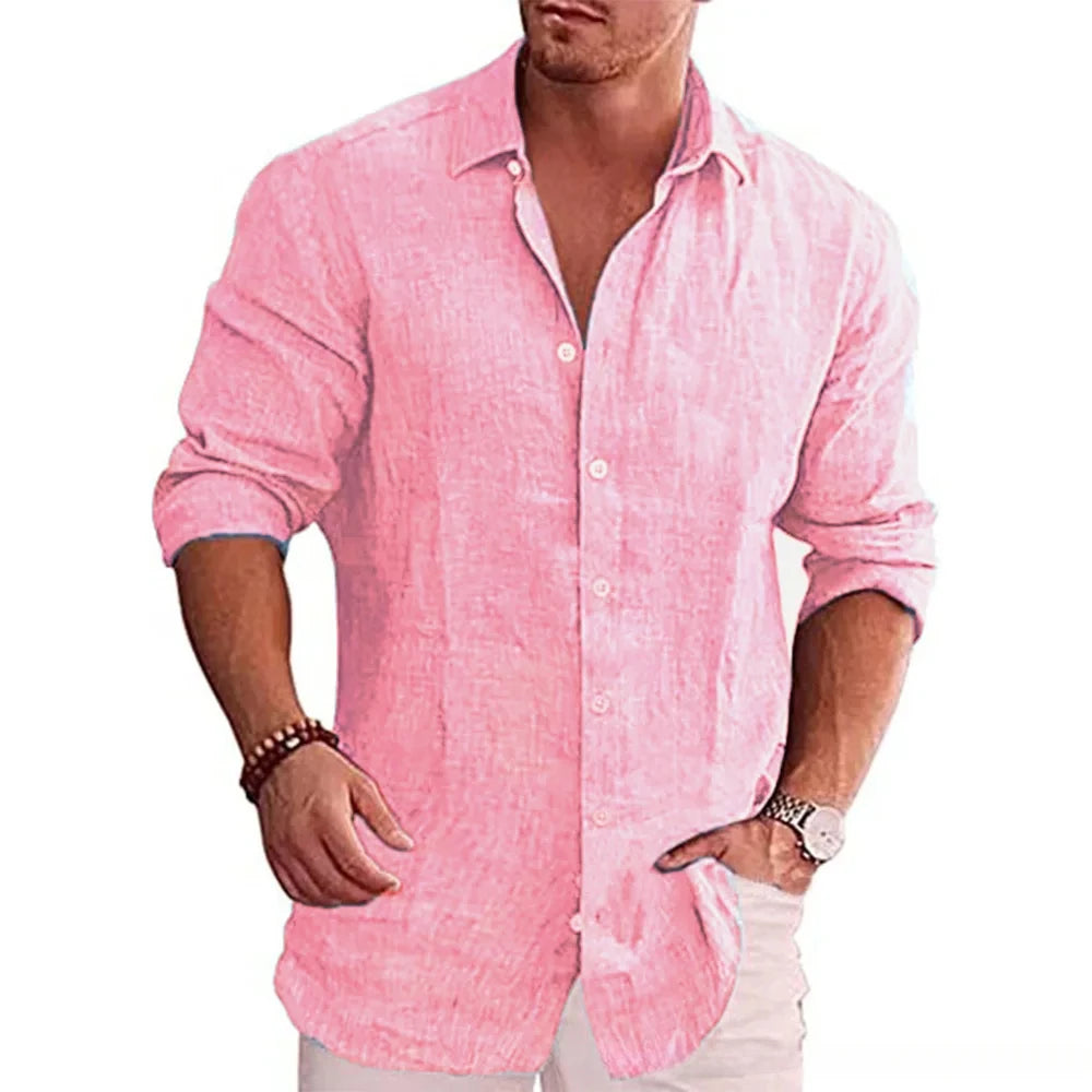 Camisa Social Linho KingBillion Cotton