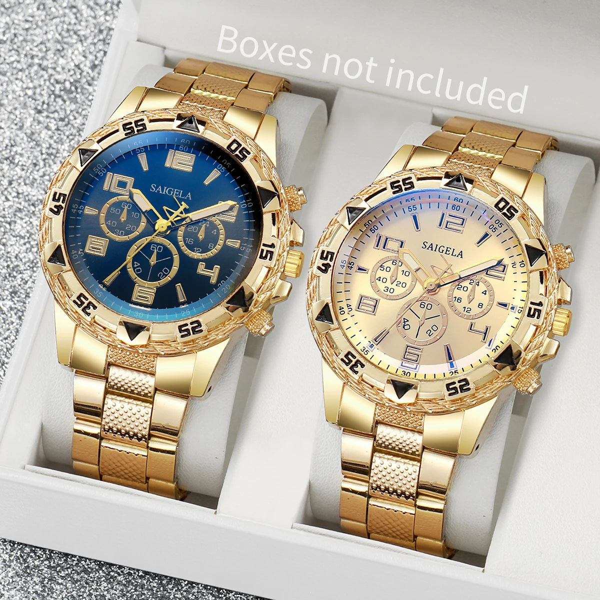 Relogios Duplo 2pcs/ Luxo Quartz Wristwatches