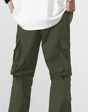 Calça Cargo Acetato Elástico Cintura