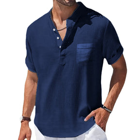 Camisa Social Linho Casual Cotton