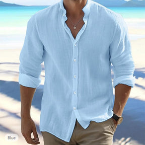 Camisa Social Cotton Casual Beach Style