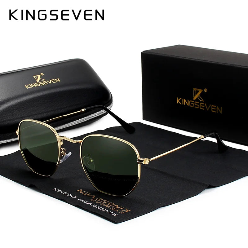 Óculos Kingseven retro reflexivo polarizado  gafas proteção uv400