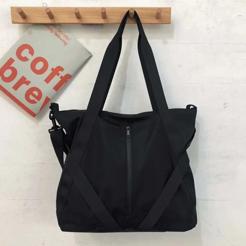 Bolsa tote casual masculina, bolsa grande fashion para homens, grande capacidade, bolsa transversal, adequada para viagem de curta distância, bolsa de ombro nova
