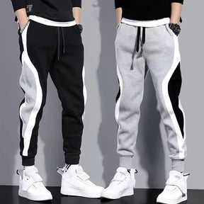 Calça Moleton Masculina com patchwork esportivo