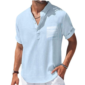 Camisa Social Linho Casual Cotton