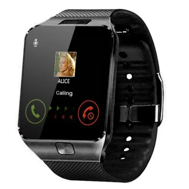 Relógio Digital Inteligente Touch Screen, Pulseira, Câmera, Bluetooth,Cartão SIM, Smartwatch