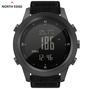 Relógio Digital NORTH EDGEl esportes ao ar livre corridas natação altímetro barômetro bússola wr50m