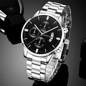 Relógio Deyros de Luxo Calendário Quartzo Pulseira