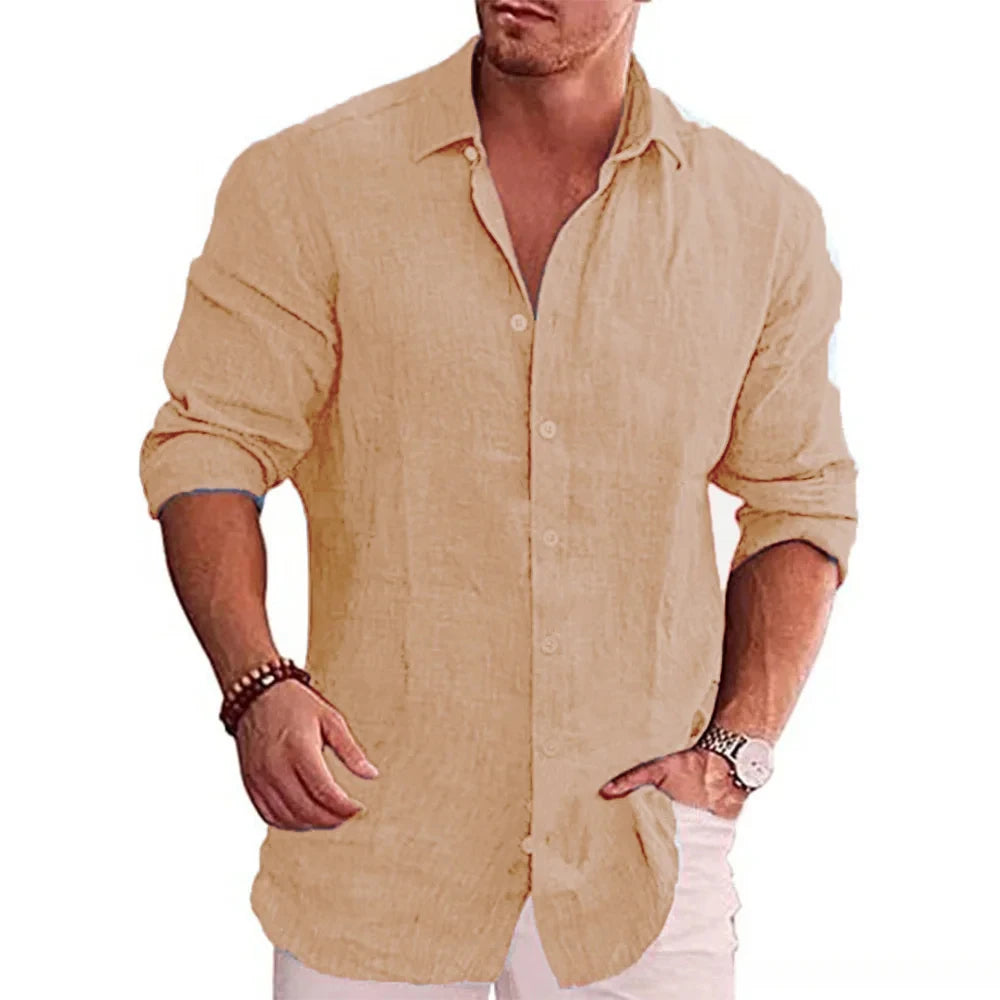 Camisa Social Linho KingBillion Cotton