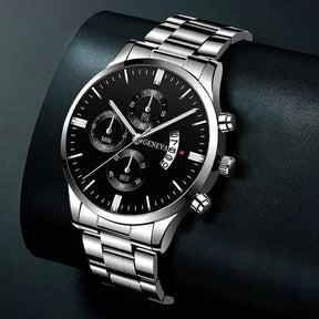 Relógio Deyros de Luxo Calendário Quartzo Pulseira