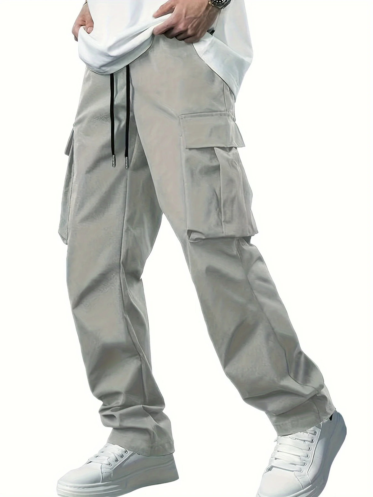 Calça Cargo Acetato Elástico Cintura