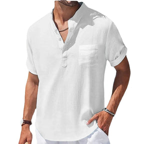 Camisa Social Linho Casual Cotton