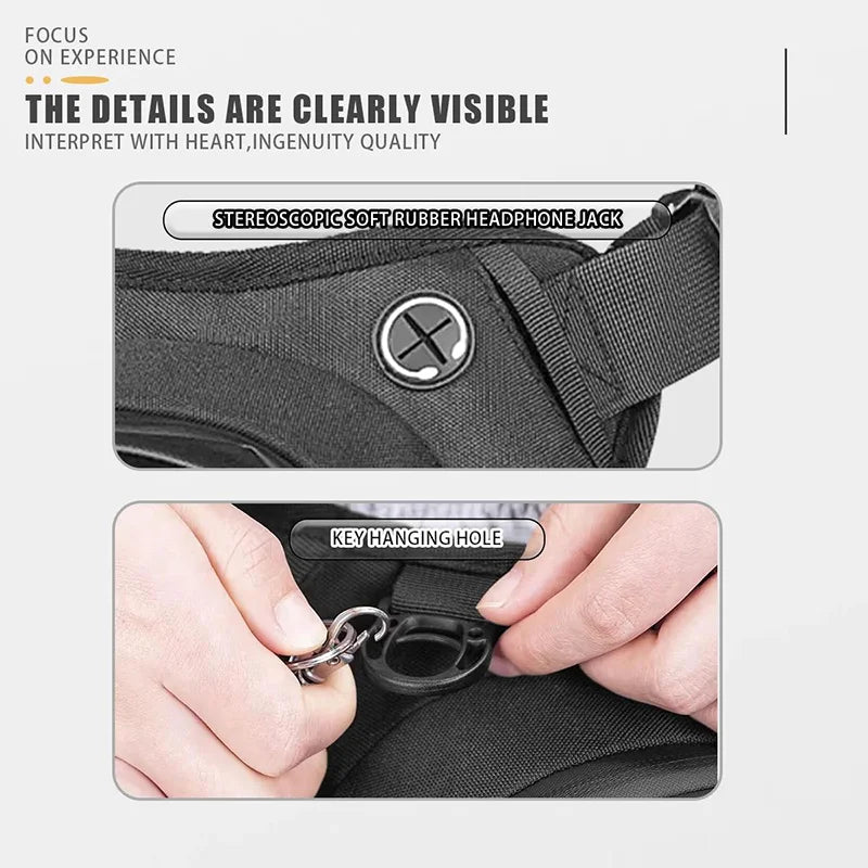 Bolsa Qs1 tático perna crossbody armazenamento travelhike